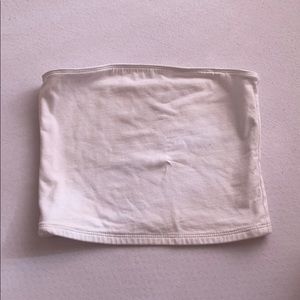 White mini crop top